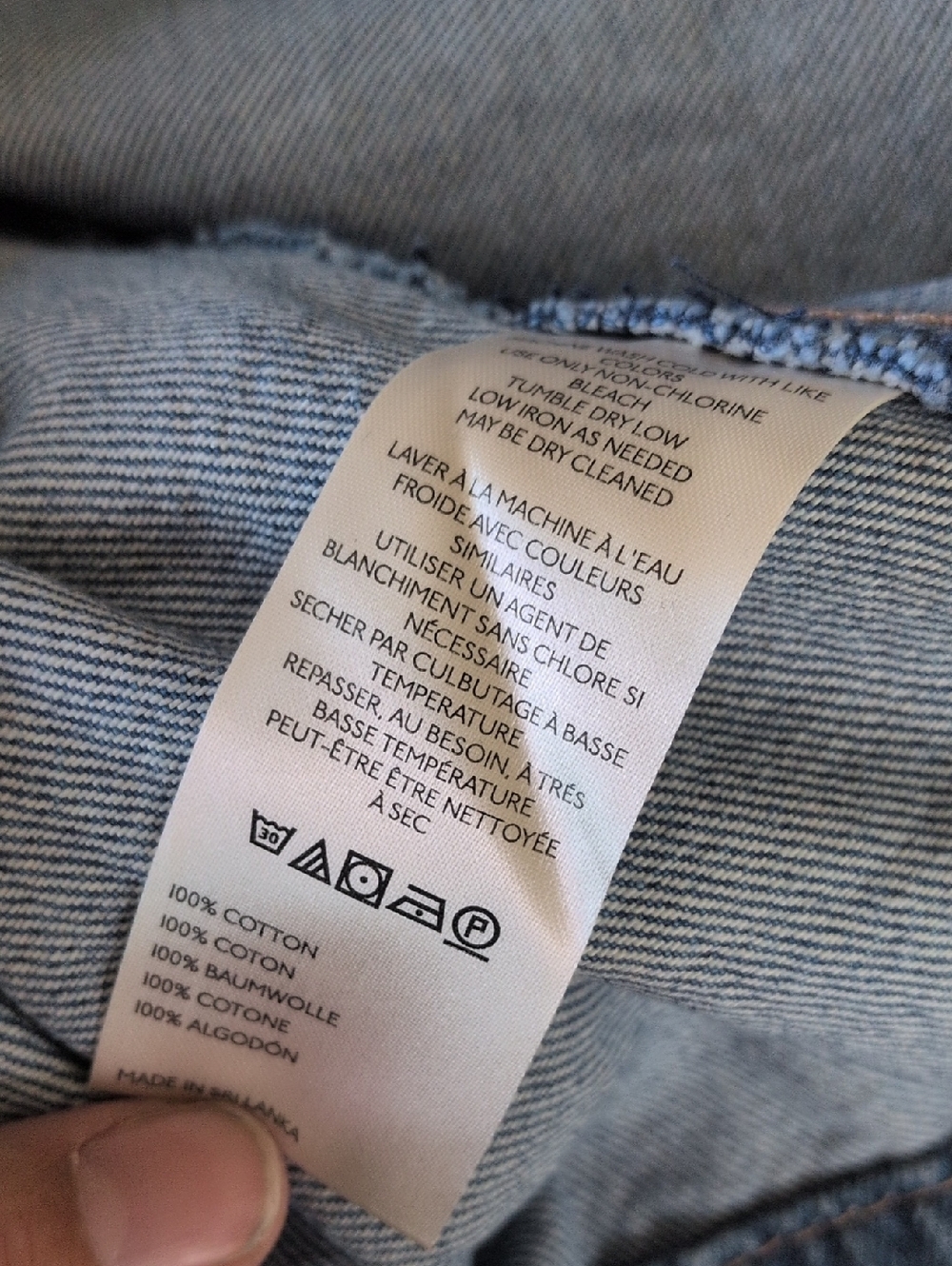 ✨ Nwt We The Free Sidney Denim Skirt Size 28 - Picture 8 of 8